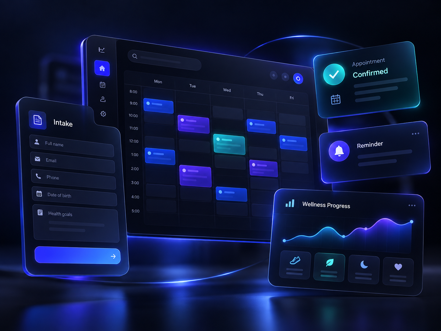 Health & Wellness product interface preview